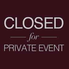 Studio Closed for Private Parties