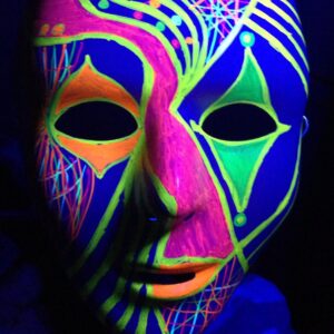 Glow in the Dark Mask Painting Party