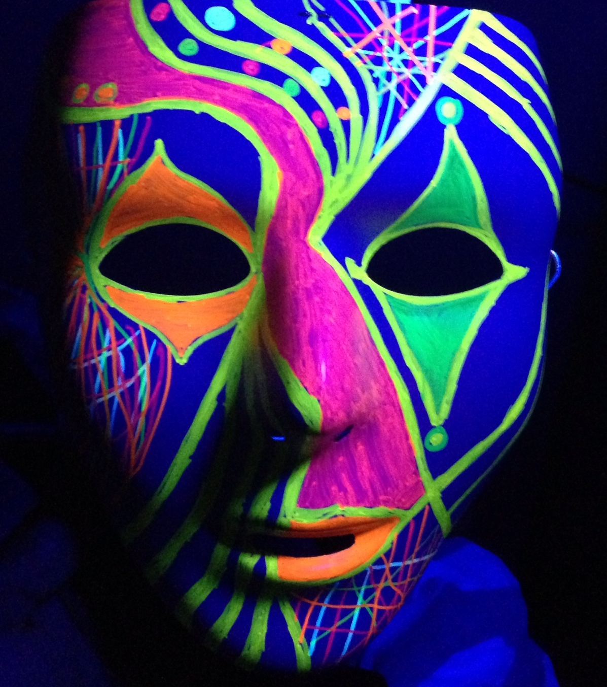 Glow in the Dark Mask Painting Party
