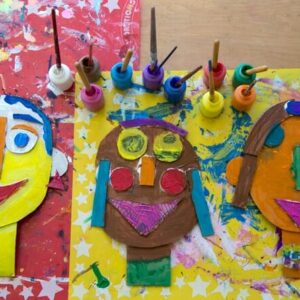 Toddler Art Workshop - Cardboard Portraits