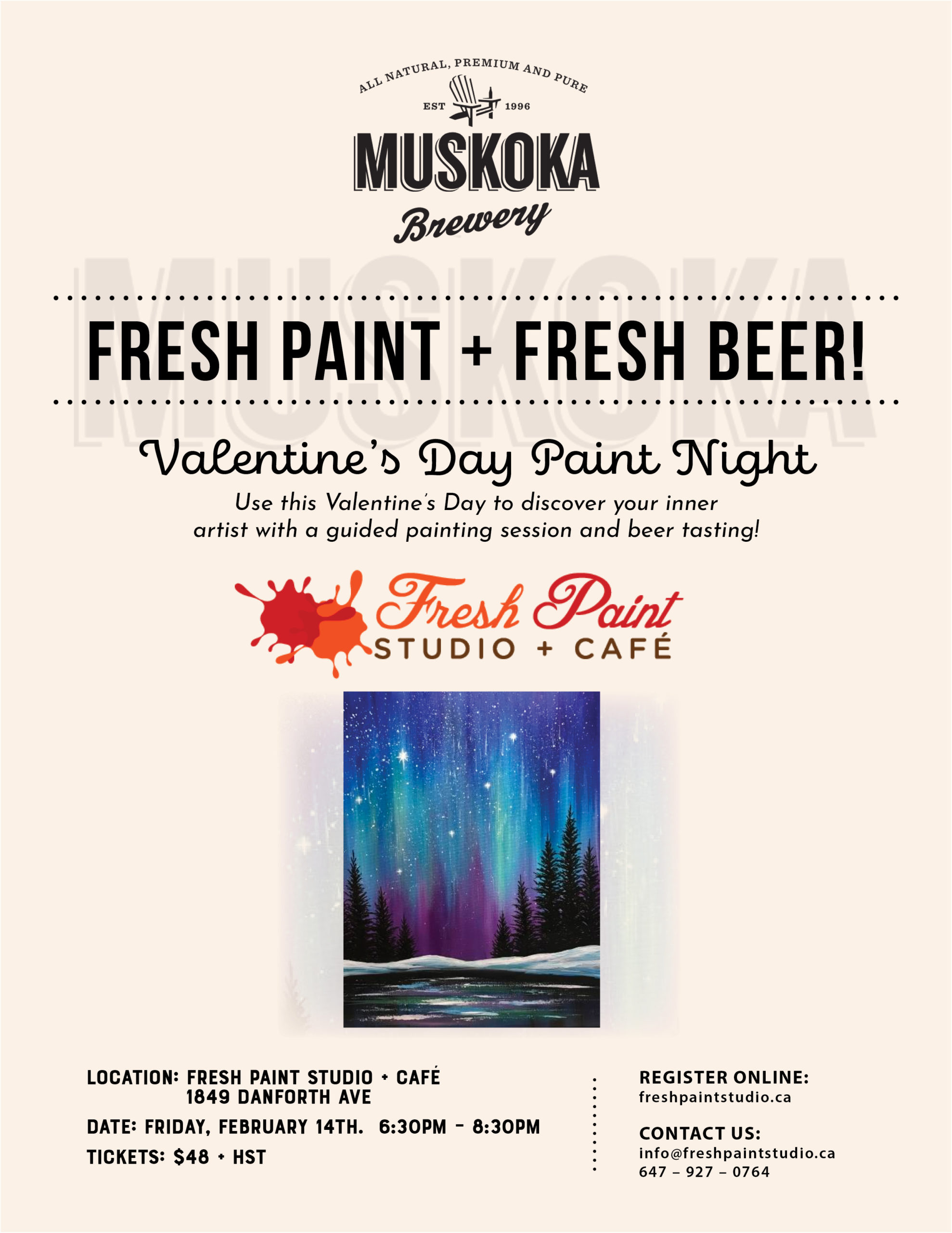 Fresh Paint + Fresh Beer - Valentine's Day Paint Night