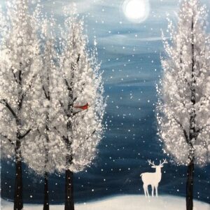 Winter Scene - Paint Night - Acrylic Painting Workshop