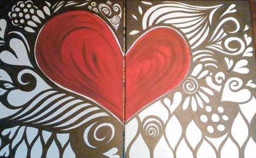 Couples Paint Night & Date Night - Connected Heart
