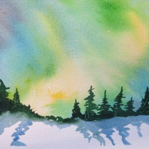Watercolour Paint Night - Northern Lights