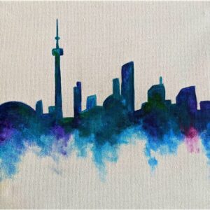 Virtual Paint Night - Toronto Skyline