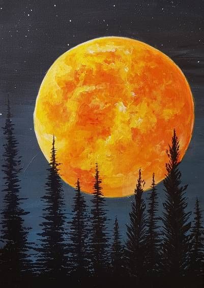 Virtual Paint Night - Fall Harvest Moon