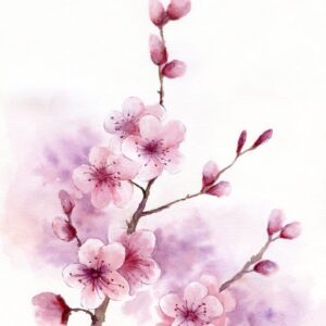 Virtual Watercolour Paint Night - Cherry Blossoms