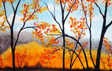 In-Studio Paint Night - Fall Trees & Sky