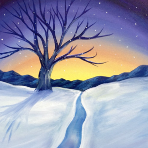 Virtual - Winter Sunset - Paint Night