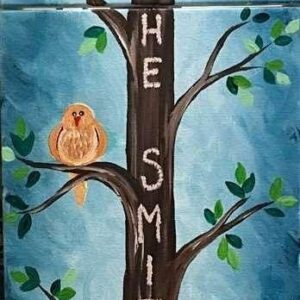 Virtual Family Paint Night - Family of Birds - Connecting Canvases