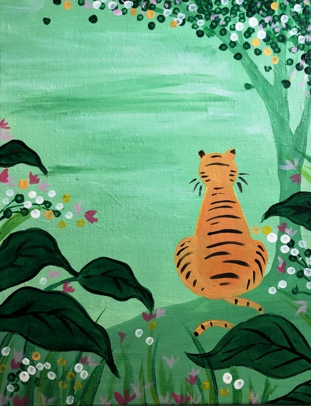 Lunar New Year - Virtual Paint Night - Year of the Tiger
