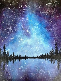 Galaxy Forest - Virtual Paint Night