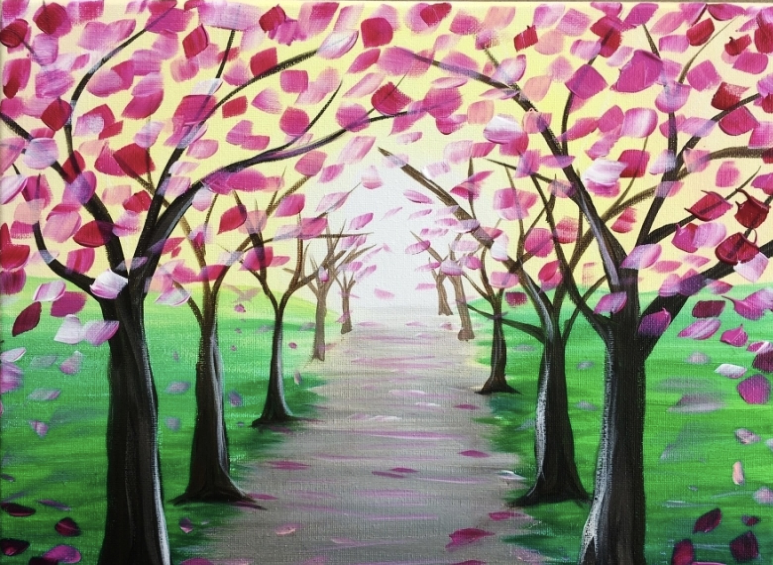 Cherry Blossoms in the Park - In-Studio Paint Night