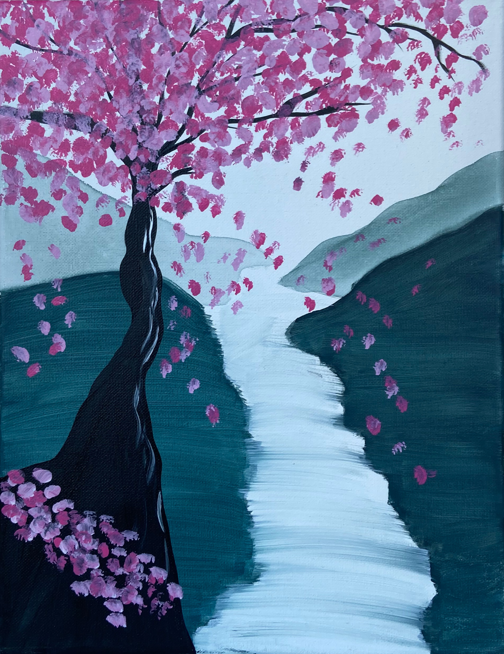 In-Studio Paint Night - Cherry Blossom Path