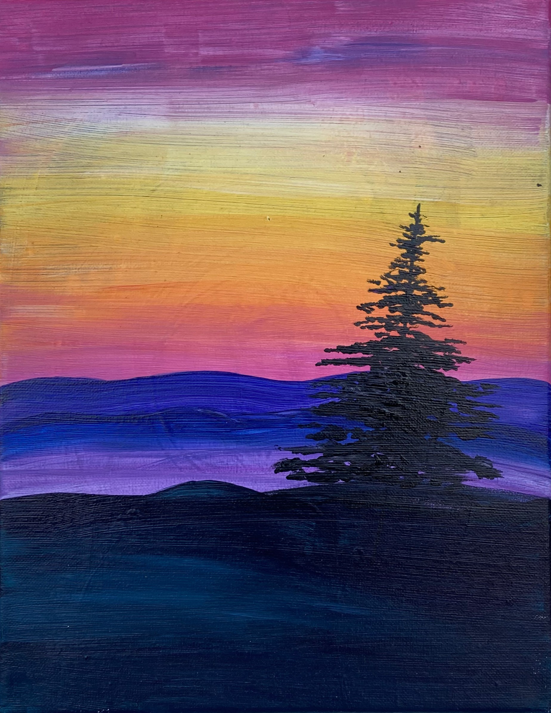 In-Studio Paint Night - Summer Sunset & Tree