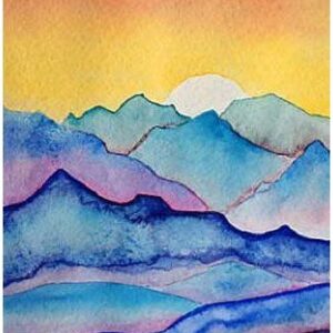 In-Studio Watercolour Paint Night – Watercolour Sunrise