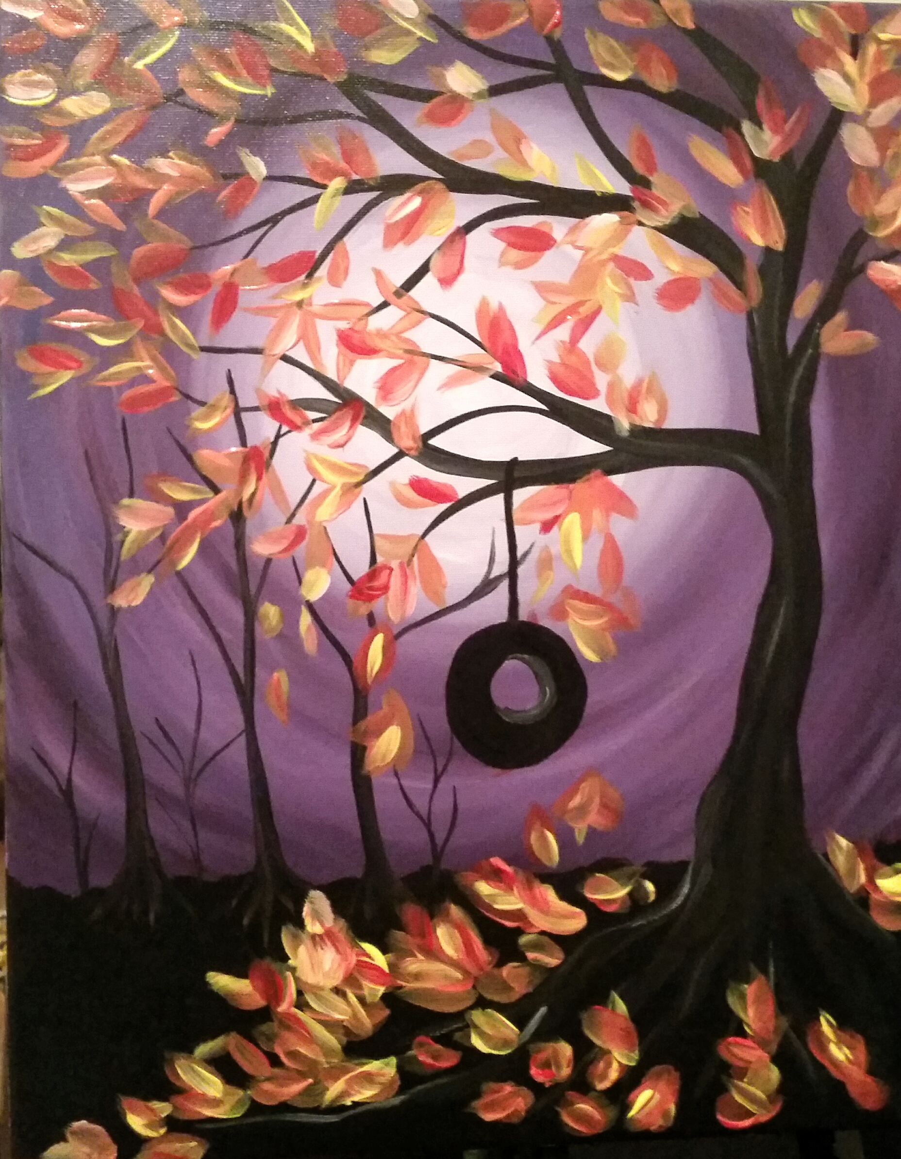 In-Studio Paint Night – Falling Leaves