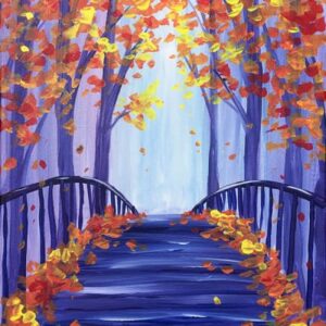 In-Studio Paint Night – Falling Leaves on the Bridge