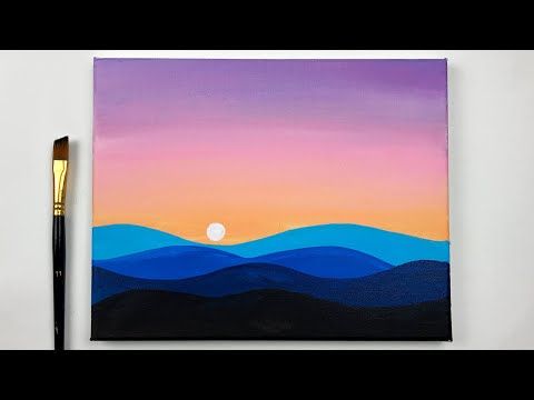 In-Studio Watercolour Paint Night – Sunset Dreams