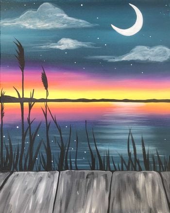 In-Studio Paint Night – Twilight Pier