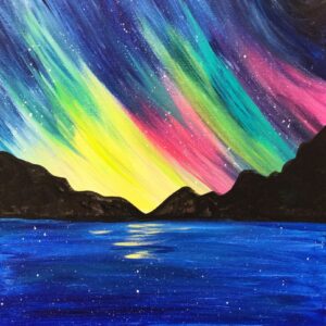 In-Studio Paint Night - Northern Lights, Mountains & Moon
