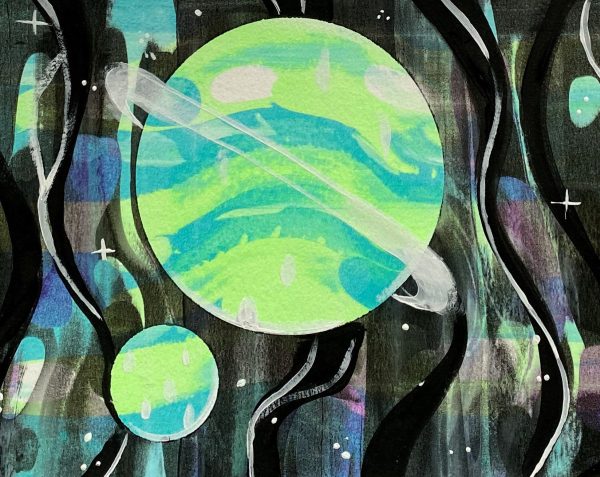 Toronto paint night squeegee art
