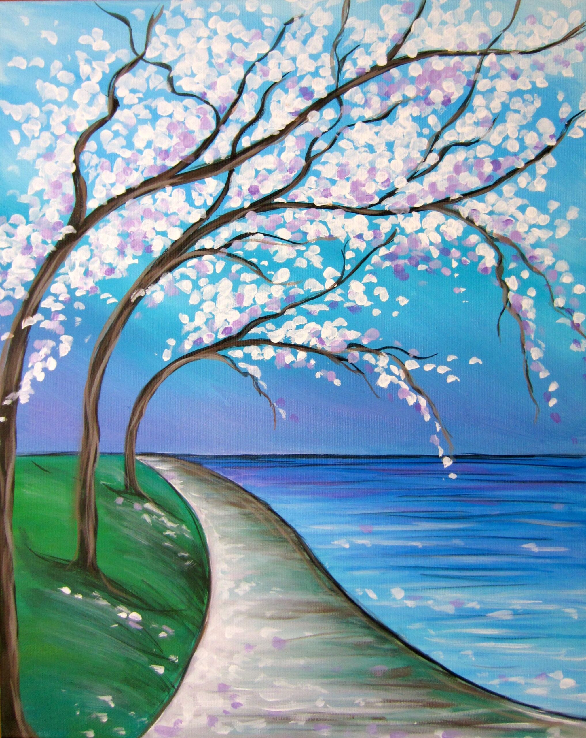 In-Studio Paint Night - Path By the Ocean