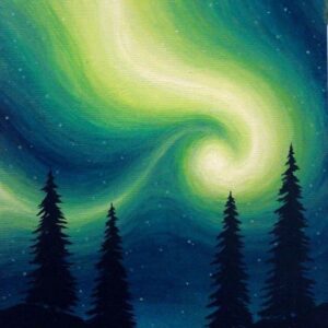 In-Studio Paint Night - Emerald Glow in the Trees