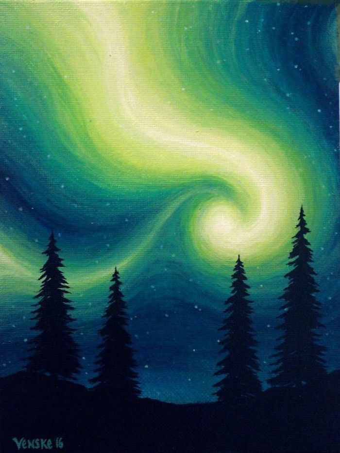 In-Studio Paint Night - Emerald Glow in the Trees