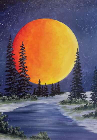 In-Studio Paint Night - Winter Moon Glow