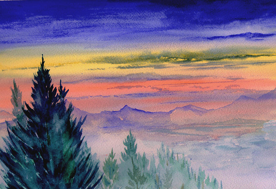In-Studio Watercolour Paint Night - Winter Sky