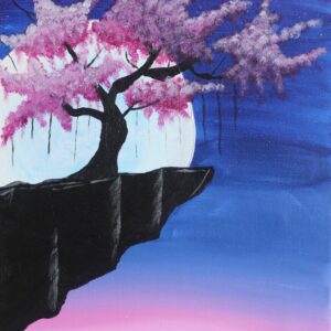 In-Studio Paint Night - Cherry Blossoms in the Moonlight