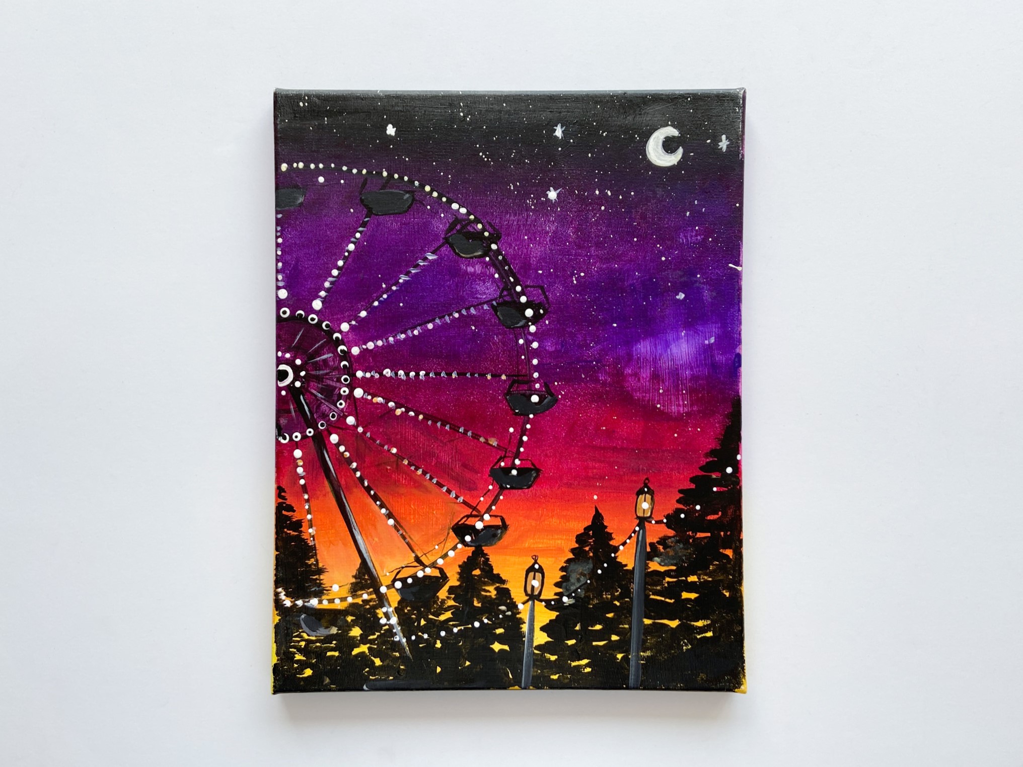 In-Studio Paint Night - Glow in the Dark Summer Ferris Wheel