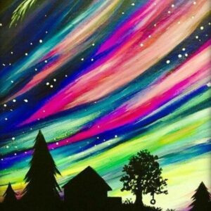 In-Studio Paint Night - Northern Lights in the Country