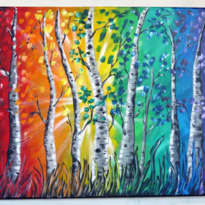 In-Studio - Pride Paint Night - Rainbow Forest