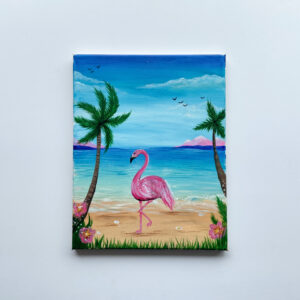 In-Studio Paint Night - Flamingo on the Beach