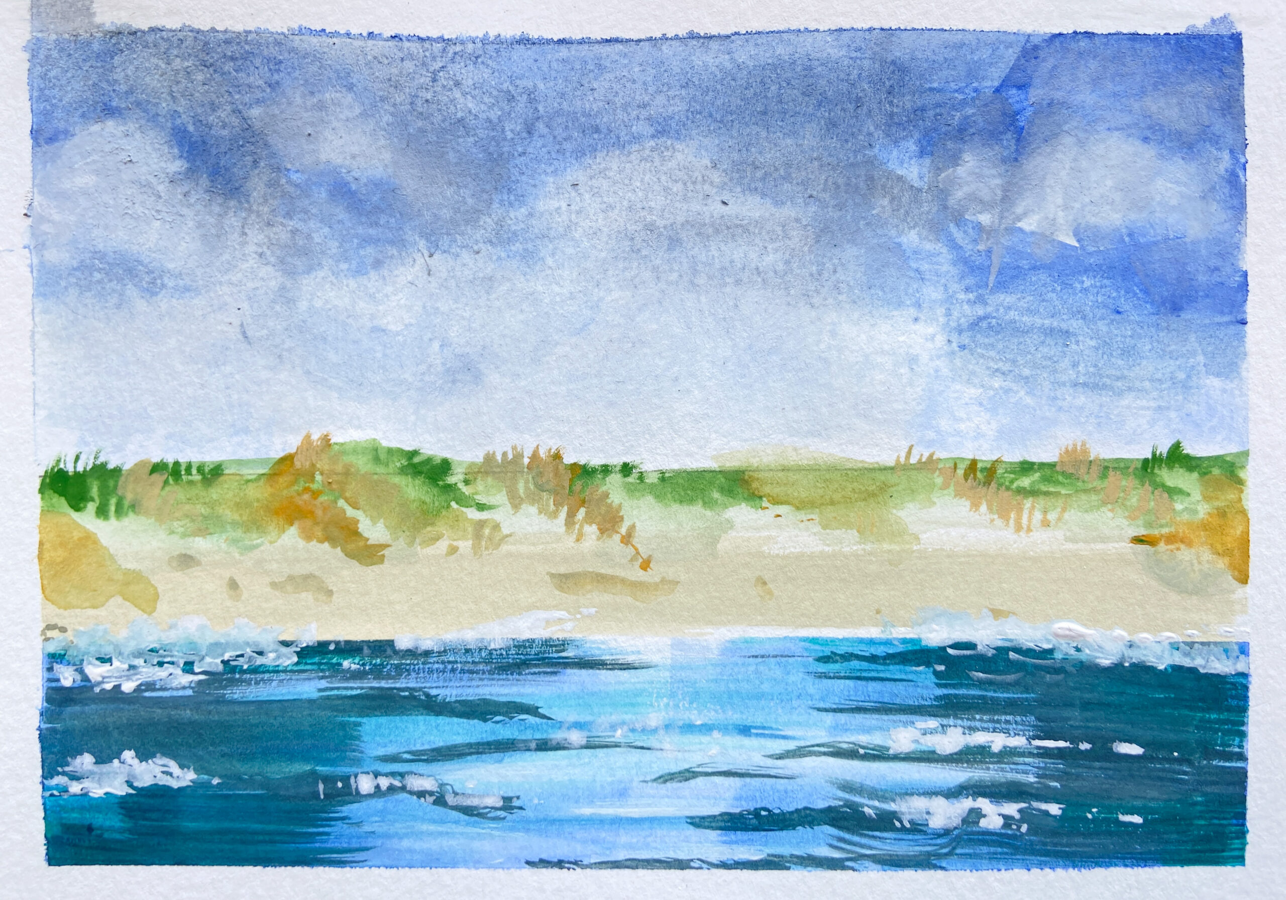 In-Studio Watercolour Paint Night - Abstract Seascape