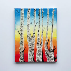 In-Studio Paint Night - 3D Painting on Wood - Birch Trees