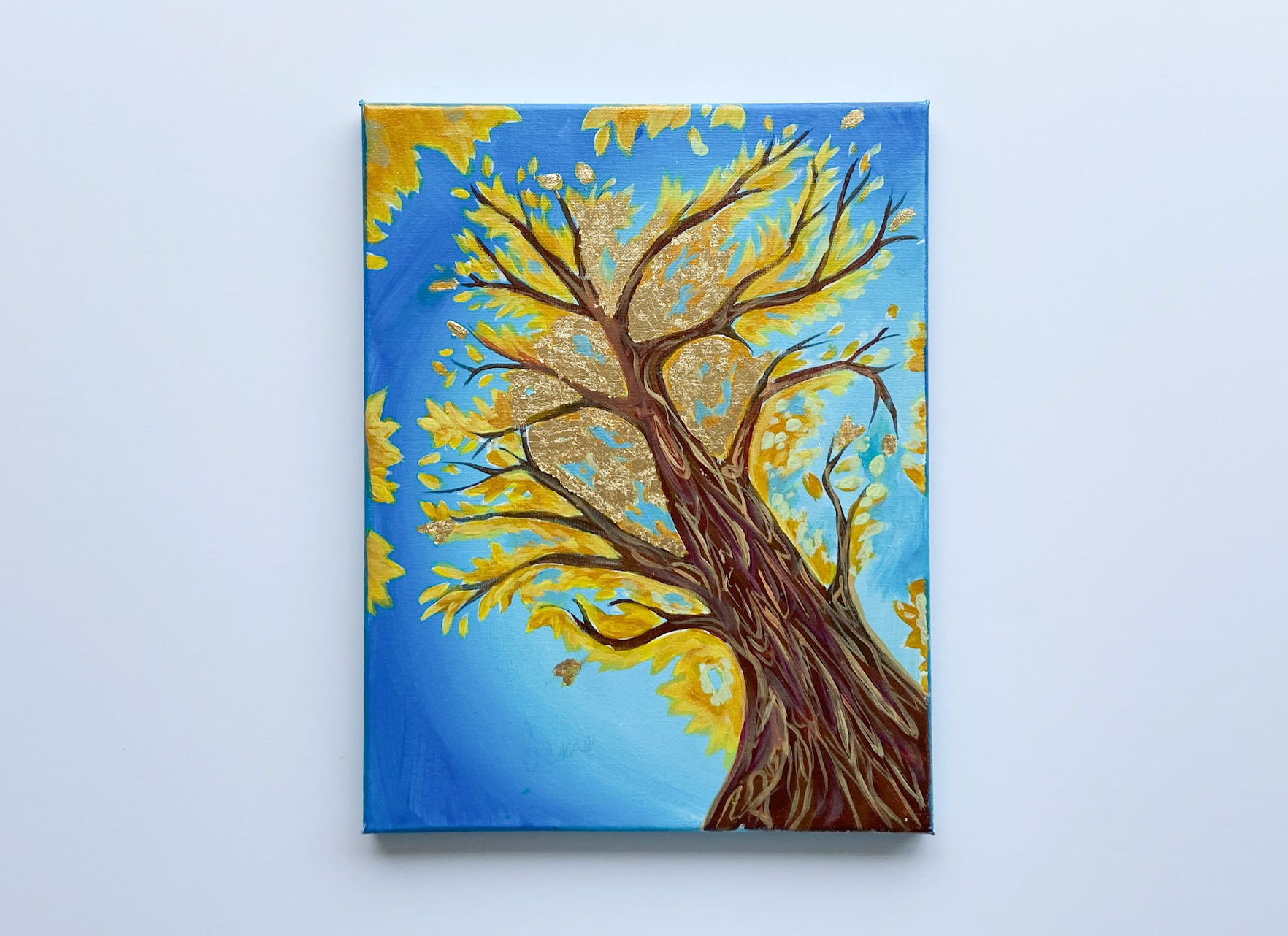 In-Studio Paint Night - Birch Tree Gold Leaf