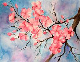 In-Studio Watercolour Paint Night - Cherry Blossoms