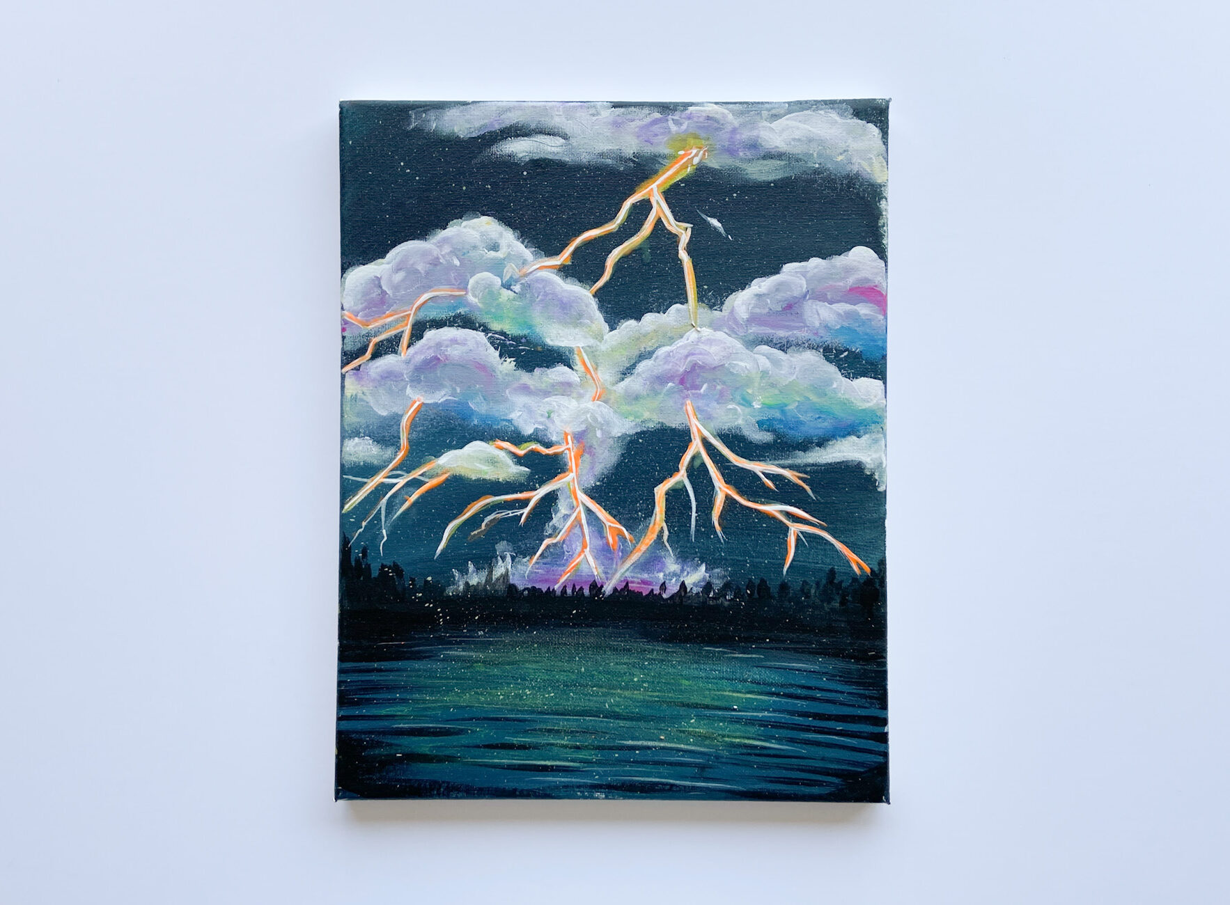 In-Studio Glow in the Dark Paint Night - Thunderstorm Lightning Bolts