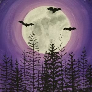 In-Studio Paint Night - Full Moon Bats