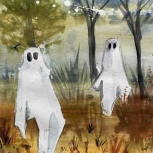 In-Studio Watercolour Paint Night - Spooky Forest Ghosts
