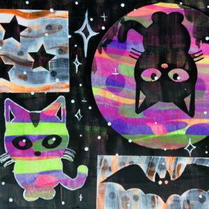 In-Studio Paint Night - Squeegee Halloween Cats