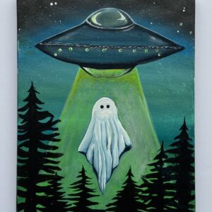 In-Studio Glow in the Dark Paint Night - UFO Ghost
