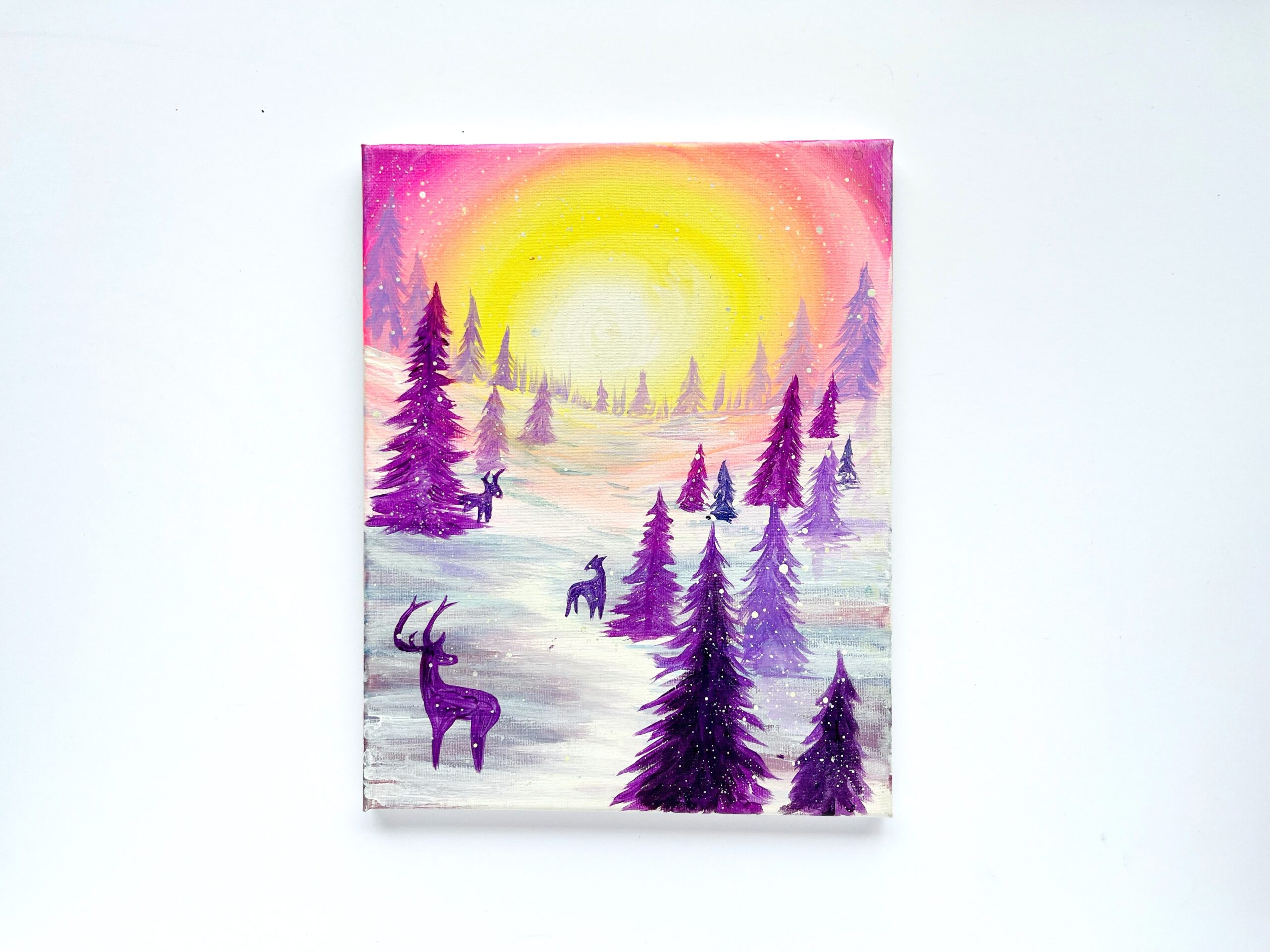 Lavender Forest Sunset Paint Night