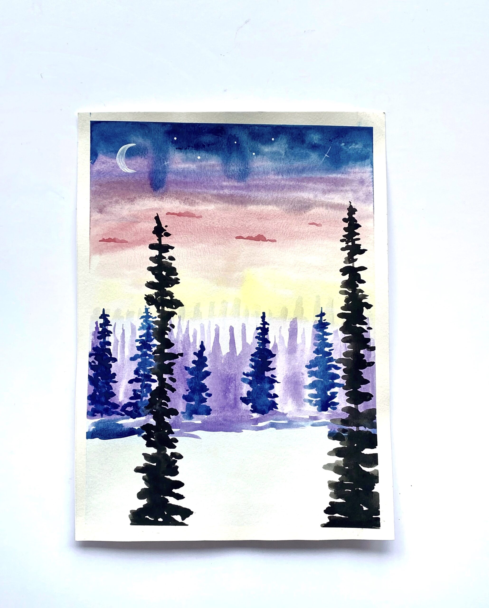 In-Studio Watercolour Paint Night - Twilight Woods