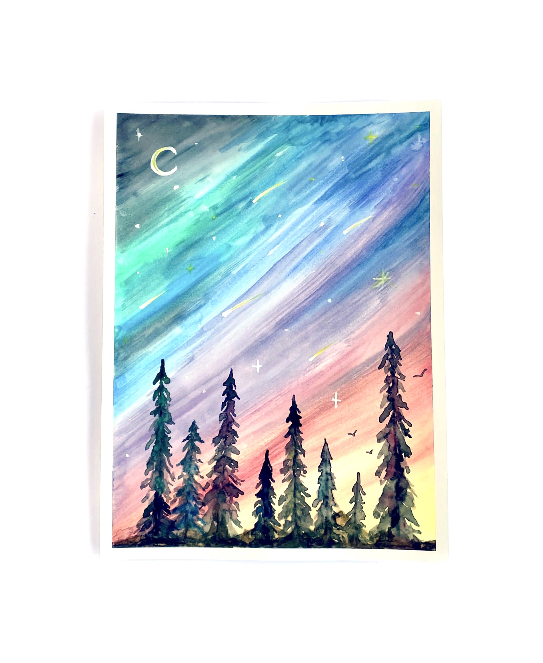 In-Studio Watercolour Paint Night - Rainbow Starry Skies