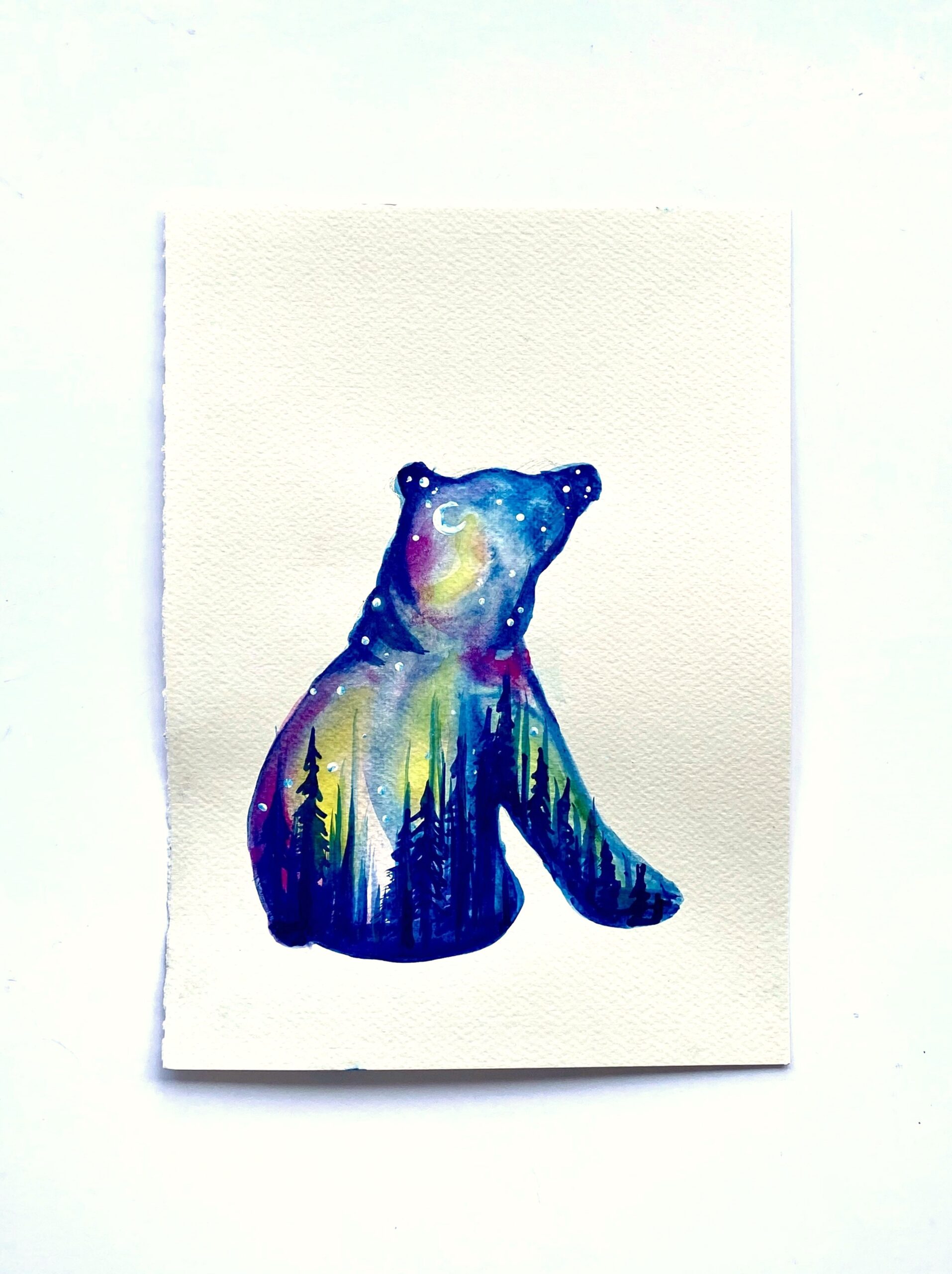 In-Studio Watercolour Paint Night - Woodland Galaxy Forest Friend