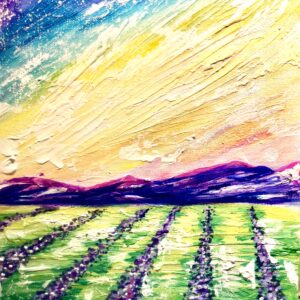 In-Studio Paint Night - Lavender Fields Acrylic Painting